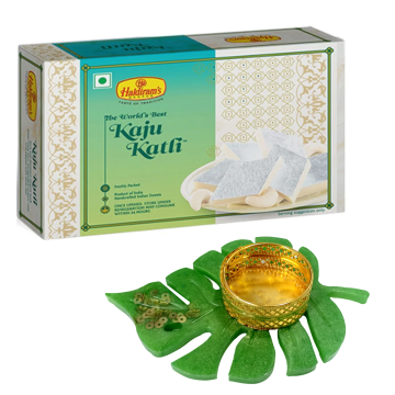 Kaju Katli 500 g with Medium  Diya 