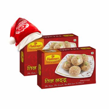 Til Ladoo Pack of 2 (400g X2)  with Christmas Cap