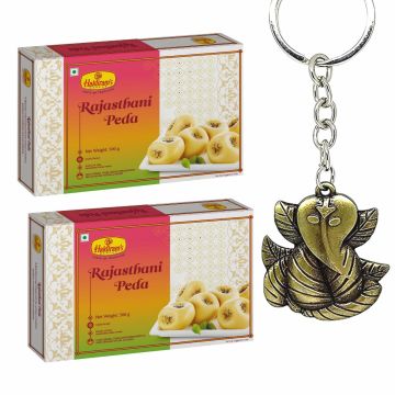 Aata Dry Fruits Modak + Ganeshji Keychain