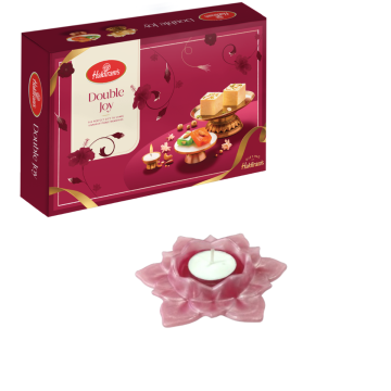 Double Joy Diwali Gift Box with Large Diya 