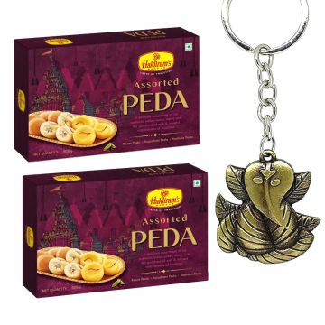 Aata Dry Fruits Modak + Ganeshji Keychain