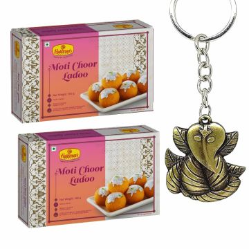 Aata Dry Fruits Modak + Ganeshji Keychain