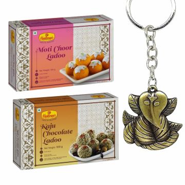 Aata Dry Fruits Modak + Ganeshji Keychain