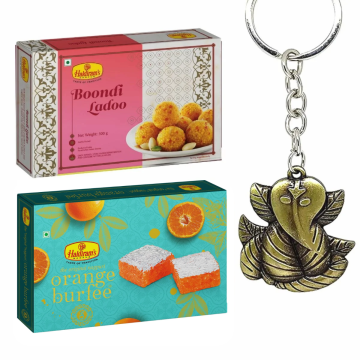 Aata Dry Fruits Modak + Ganeshji Keychain