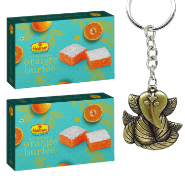 Aata Dry Fruits Modak + Ganeshji Keychain