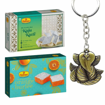 Aata Dry Fruits Modak + Ganeshji Keychain